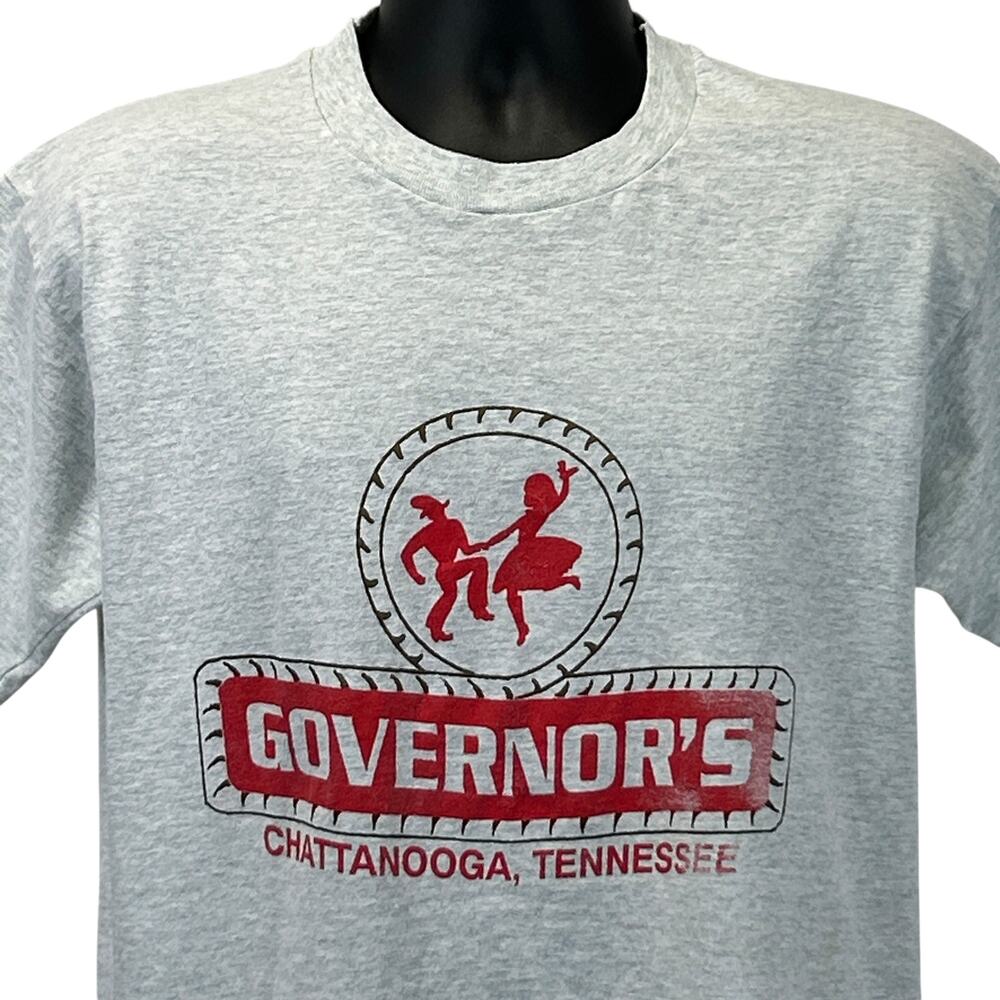 Vintage Governors Chattanooga Tennessee T Shirt Mens L Large Gray 90s Honky Tonk